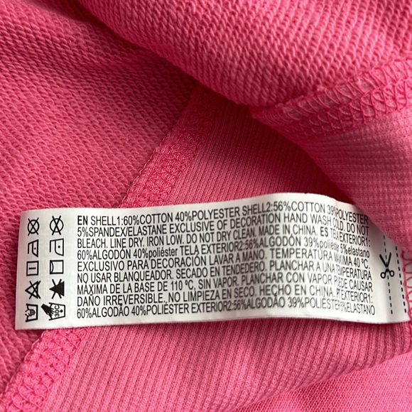 NWT Barbie Forever 21 Pink Cropped Sweatshirt - Picture 6 of 8